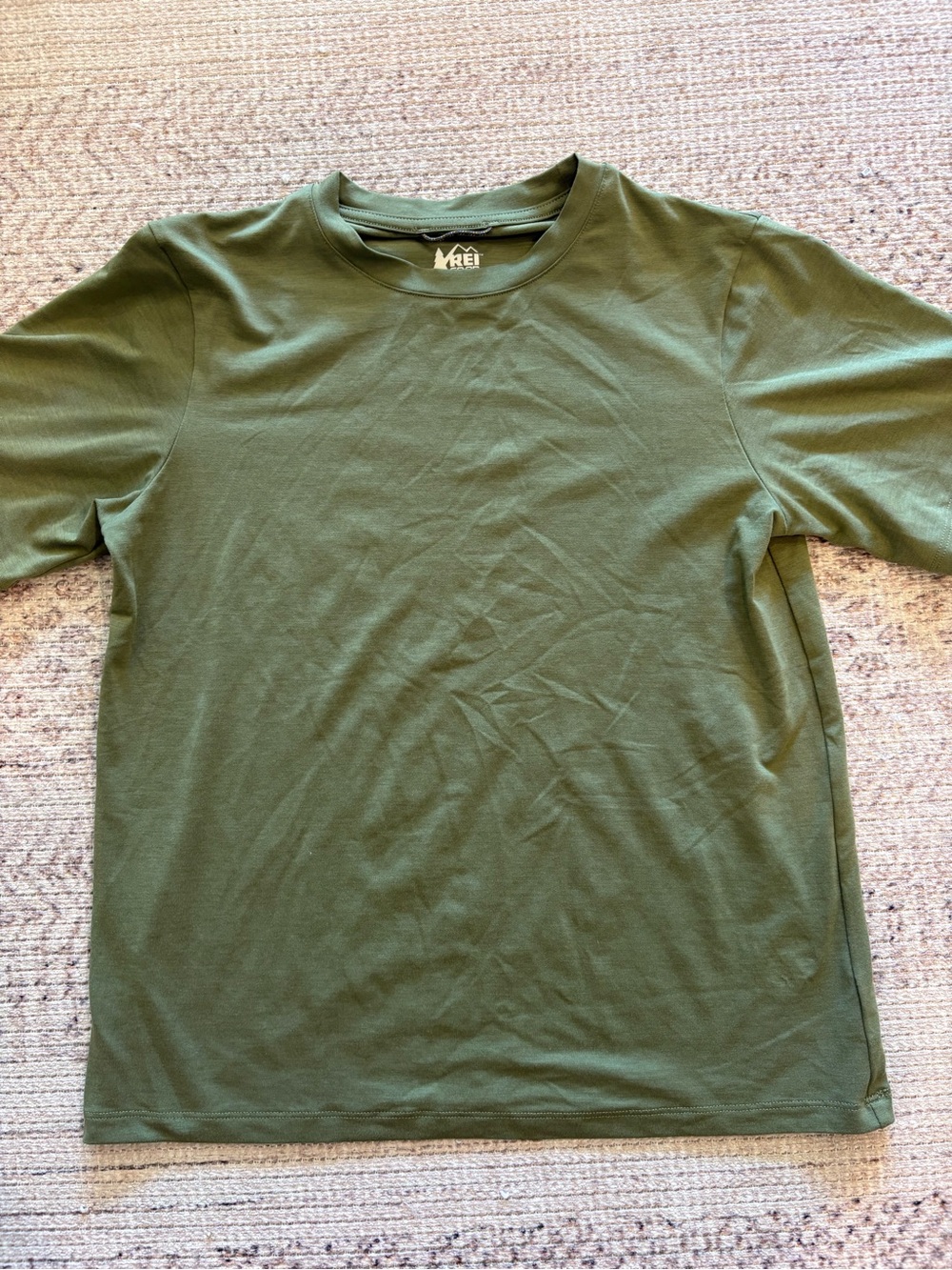 REI Boy’s  Short Sleeve T-Shirt — Olive